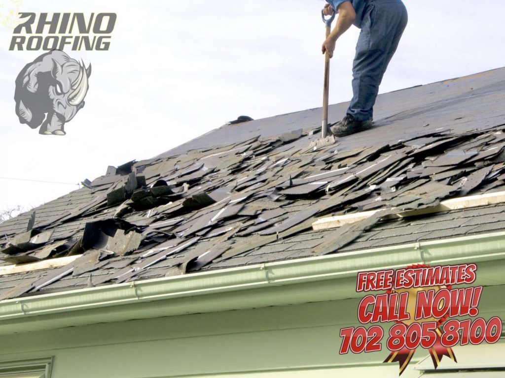 shingle roofing removal as a part of rhino roofing residential roofing services